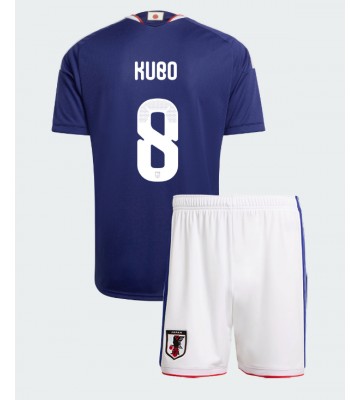 Japan Takefusa Kubo #8 Replika Hemmatröja Barn VM 2026 Kortärmad (+ Korta byxor)